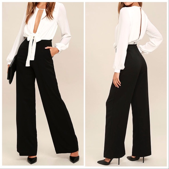 Lulus Pants - Lulus black&white jumpsuit